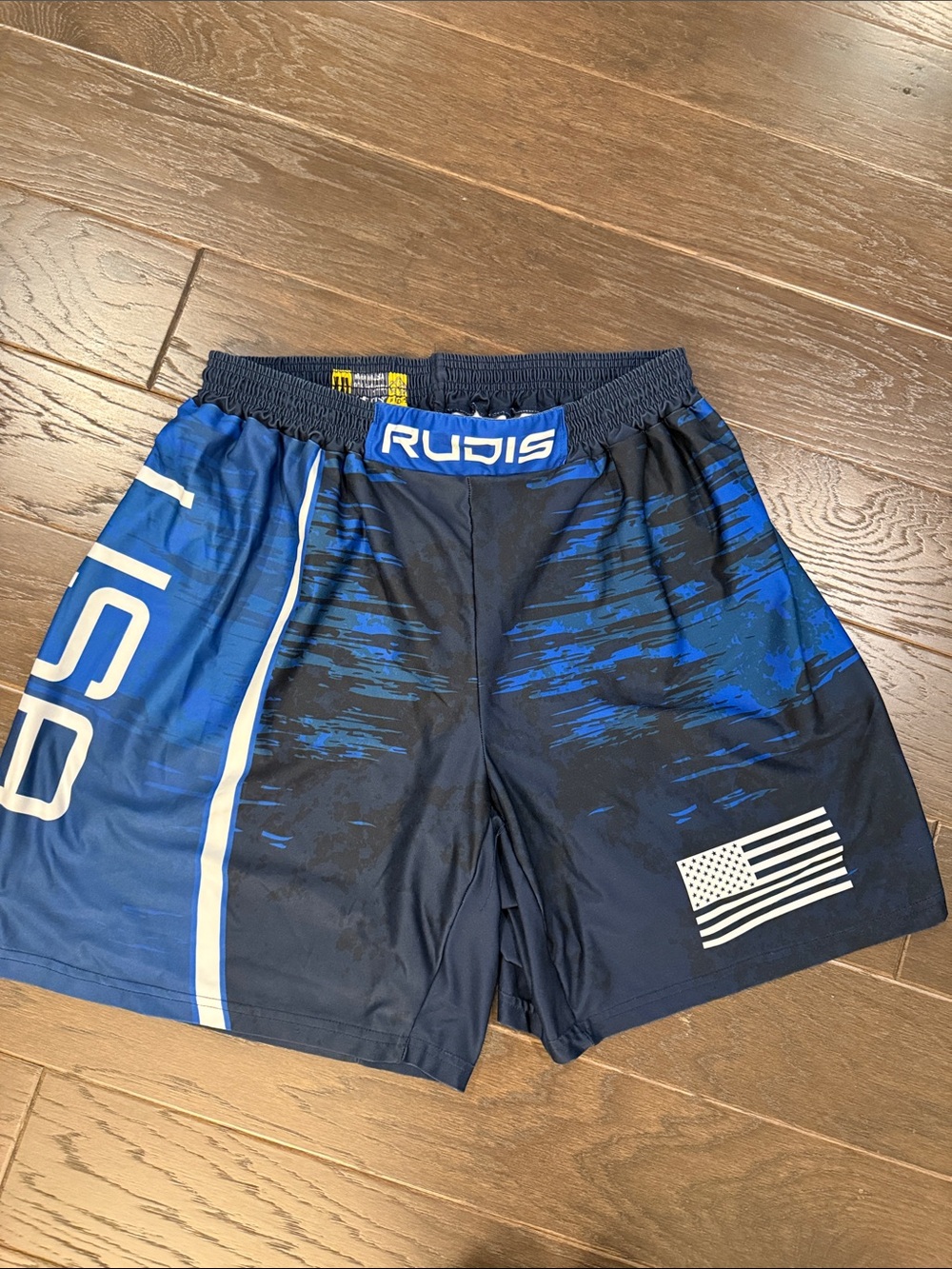 Rudis Men’s Blue & Black Athletic Training Shorts